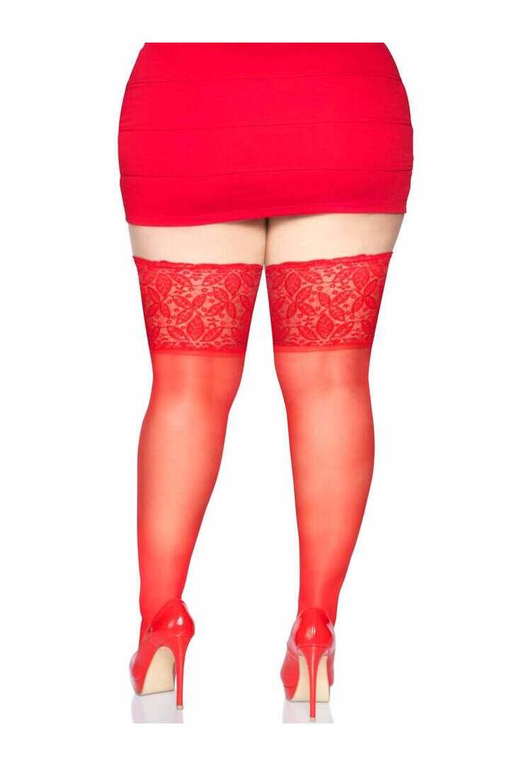 Leg Avenue Clara Plus Thigh High Stockings in Queen Size 9