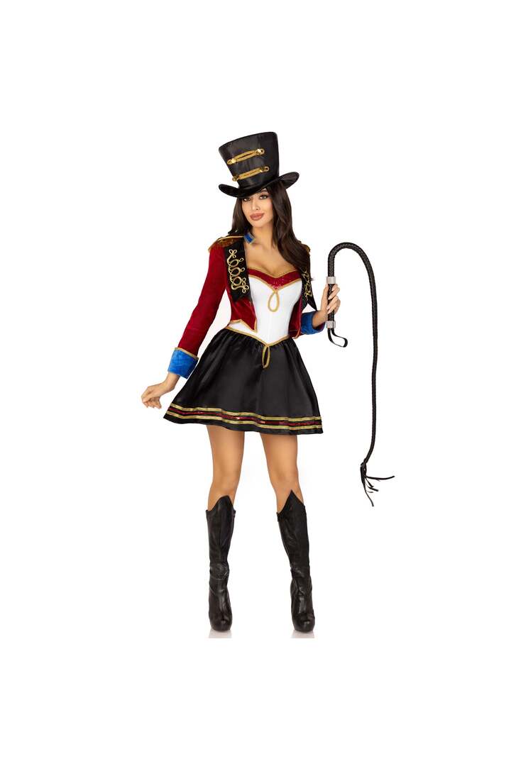 Leg Avenue Classic Ringmaster Costume Red/Black 3