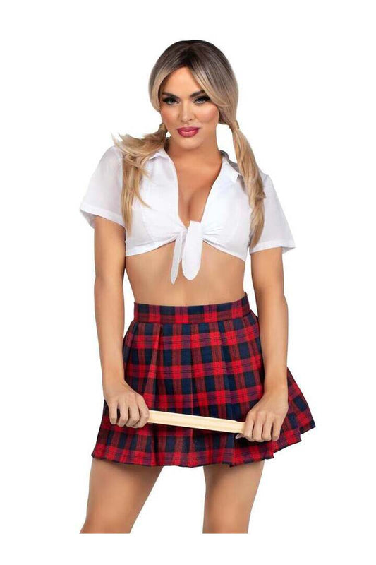 Leg Avenue Classic School Girl Costume in Red