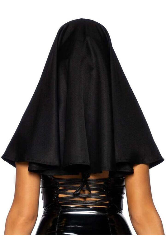 Leg Avenue Collared Nun Habit Black/White in One Size 1