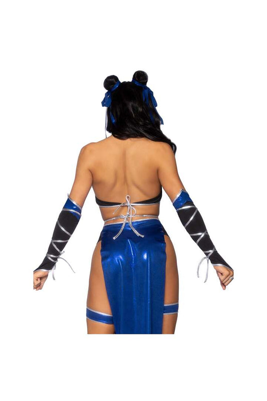Leg Avenue Combat Ninja Costume Black/Blue 1