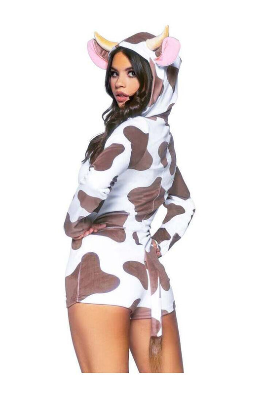 Leg Avenue Comfy Cow Costume in Brown/White 1