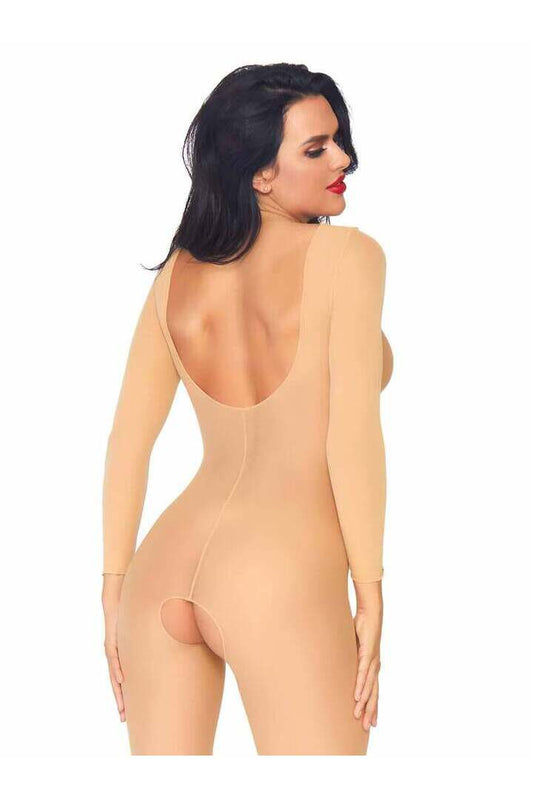 Leg Avenue Cover Me Long Sleeved Bodystocking in One Size 1