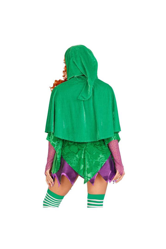 Leg Avenue Crafty Spellcaster Costume Purple/Green 1