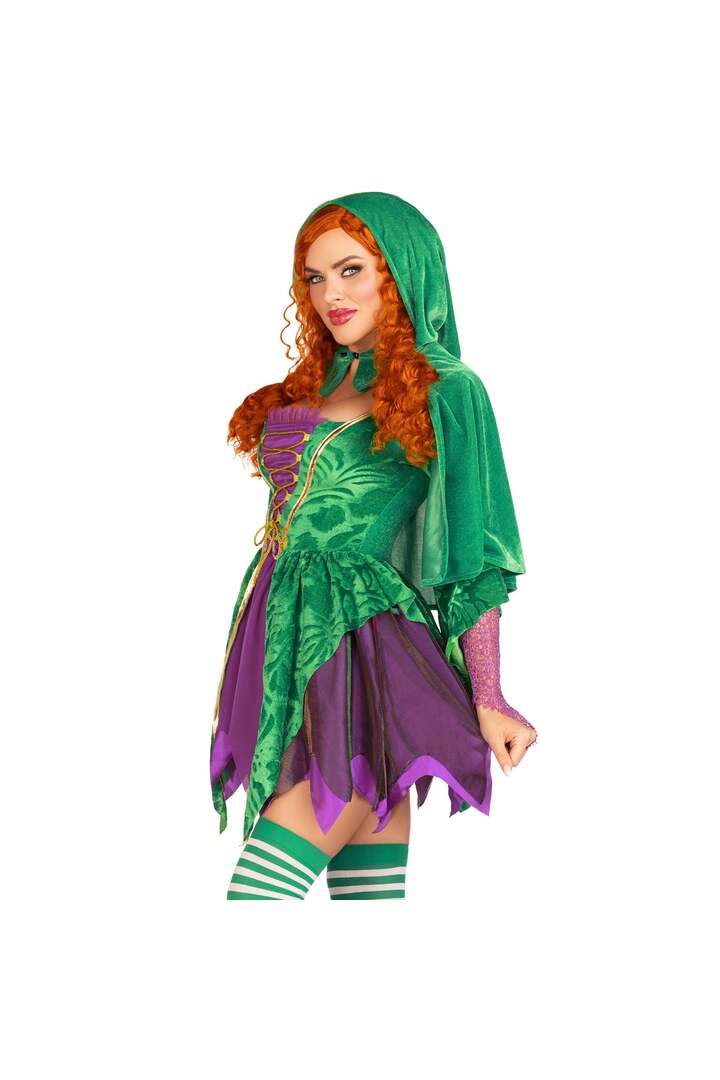 Leg Avenue Crafty Spellcaster Costume Purple/Green 2