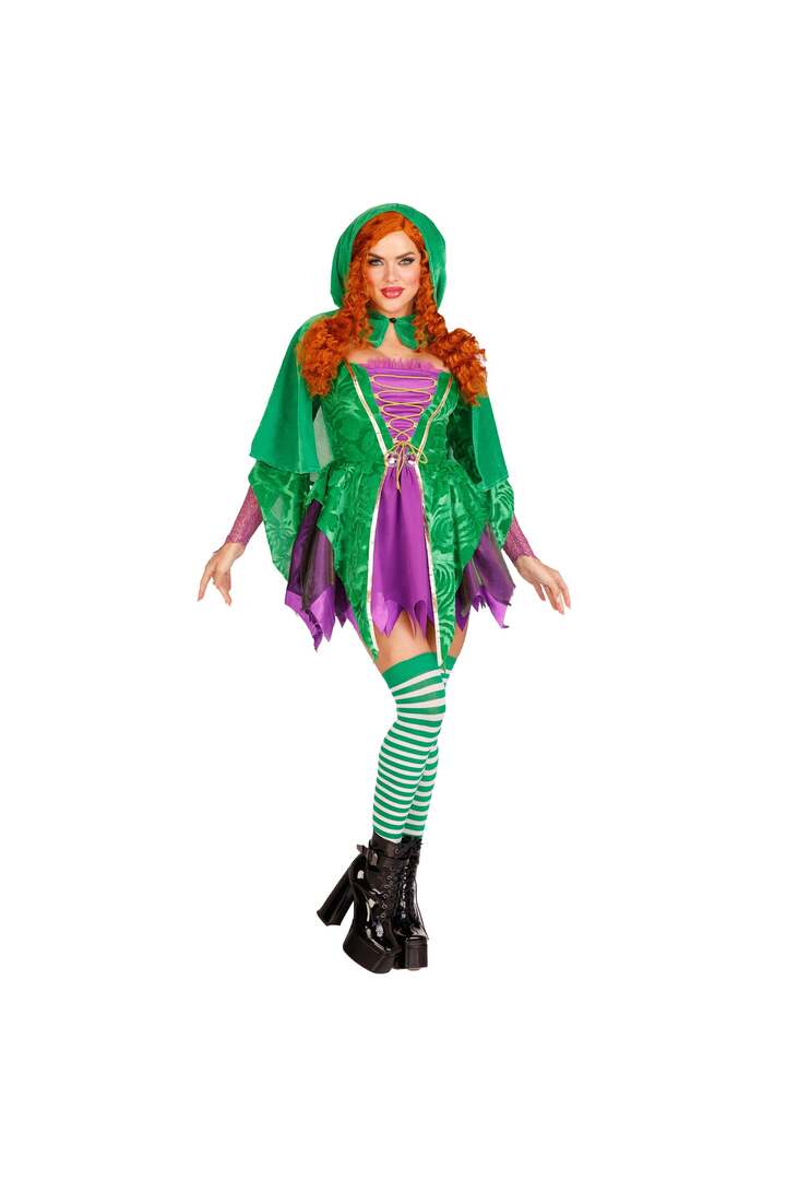Leg Avenue Crafty Spellcaster Costume Purple/Green 3