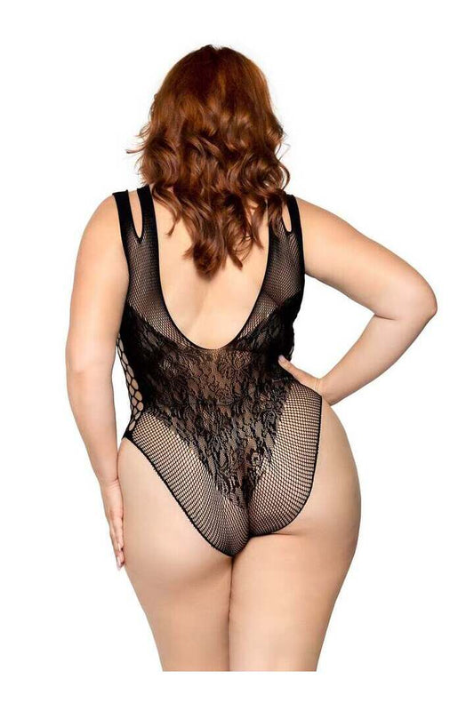 Leg Avenue Dangerous Curves Plus Bodysuit in 1X/2X 1
