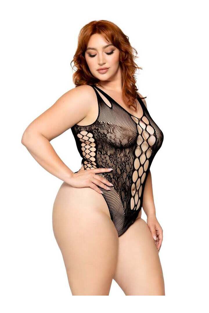 Leg Avenue Dangerous Curves Plus Bodysuit in 1X/2X 2