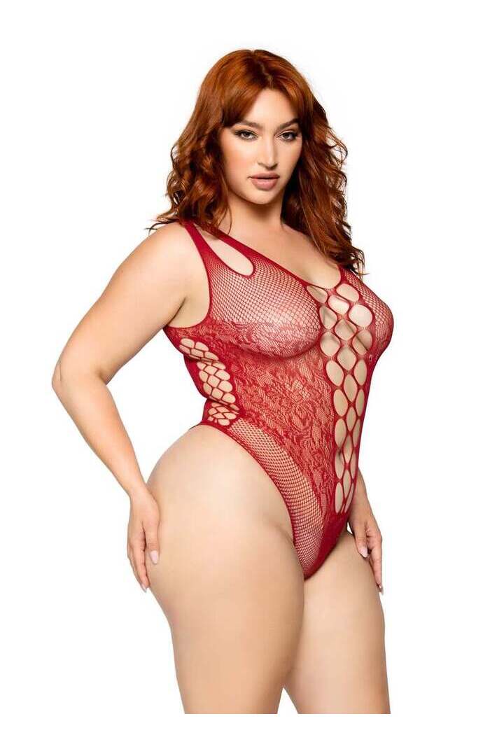 Leg Avenue Dangerous Curves Plus Bodysuit in 1X/2X 5