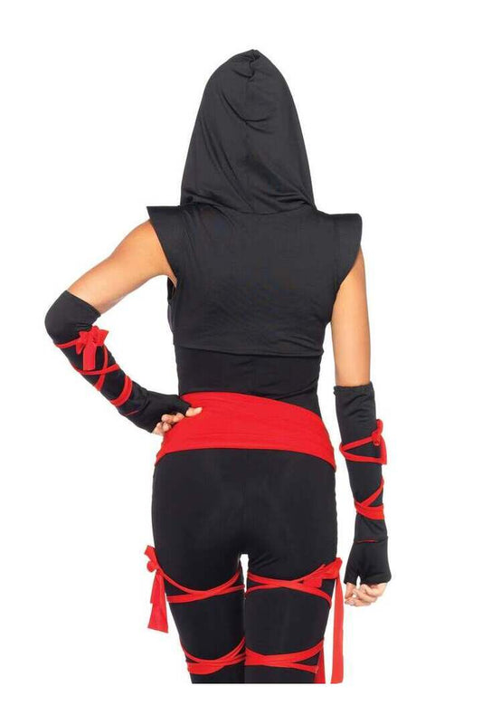 Leg Avenue Deadly Ninja Costume in Black/Red 1