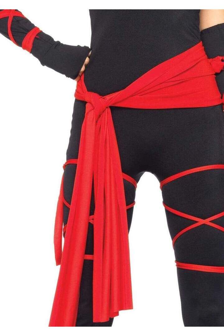 Leg Avenue Deadly Ninja Costume in Black/Red 5