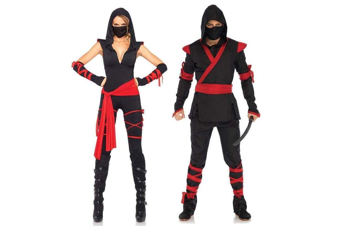 Leg Avenue Deadly Ninja Costume in Black/Red 6