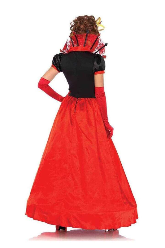 Leg Avenue Deluxe Queen Of Hearts Costume in Red/Black 1