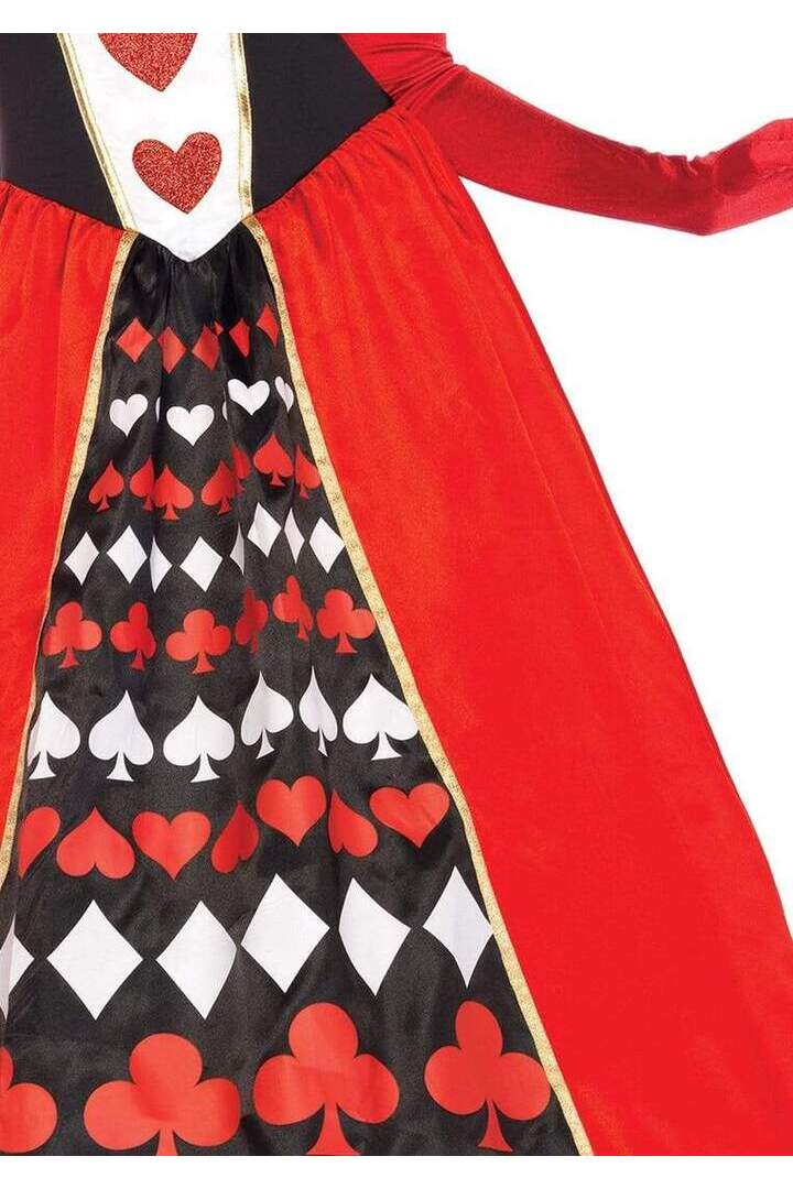 Leg Avenue Deluxe Queen Of Hearts Costume in Red/Black 5