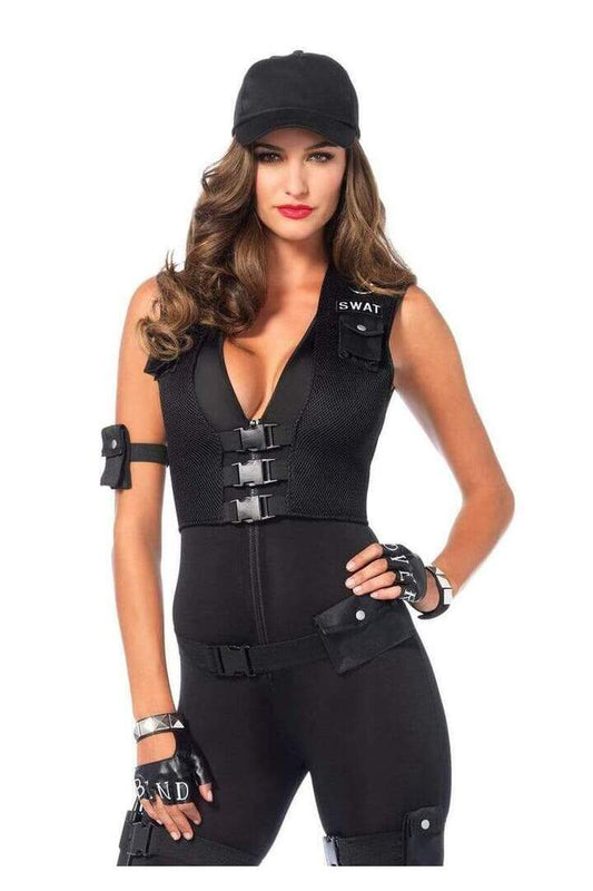 Leg Avenue Deluxe SWAT Commander Costume in Black