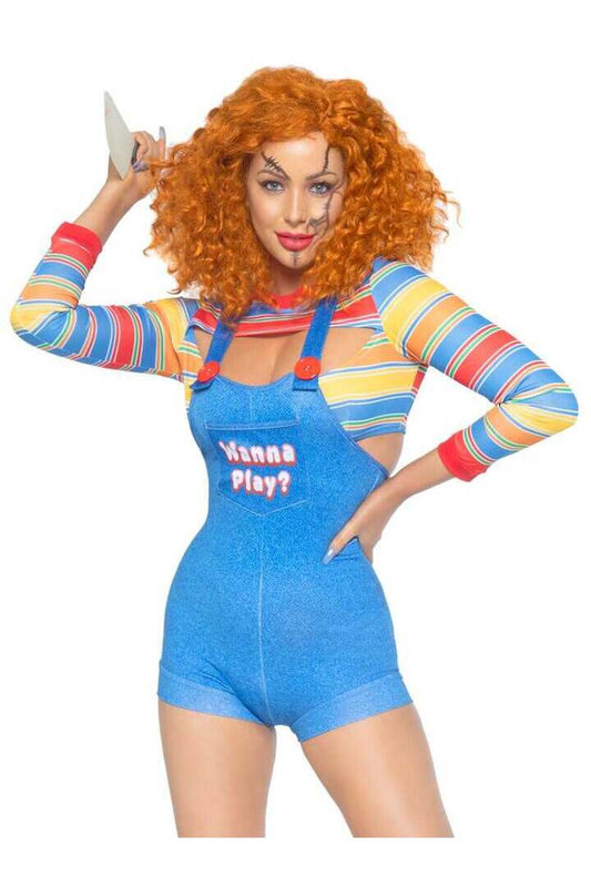Leg Avenue Demon Doll Killer Costume in Blue