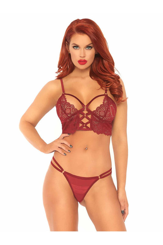 Leg Avenue Do Me Right Bra Set