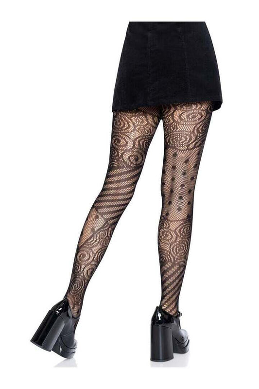 Leg Avenue Doll Net Tights Black in One Size 1
