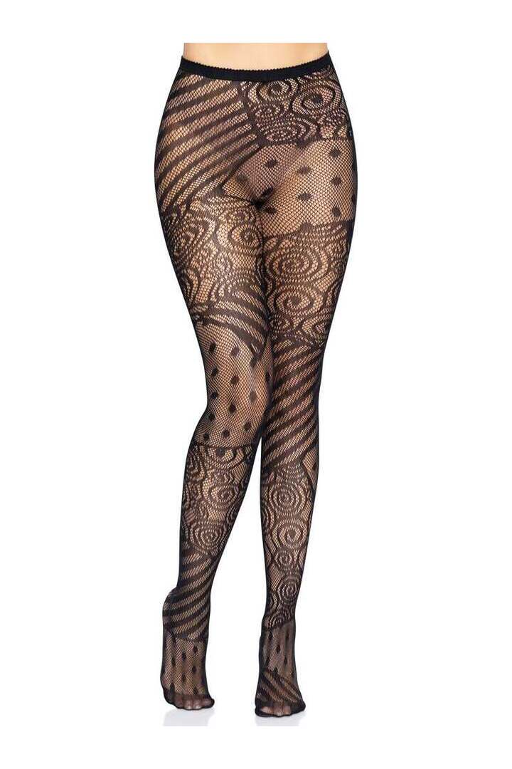 Leg Avenue Doll Net Tights Black in One Size 5