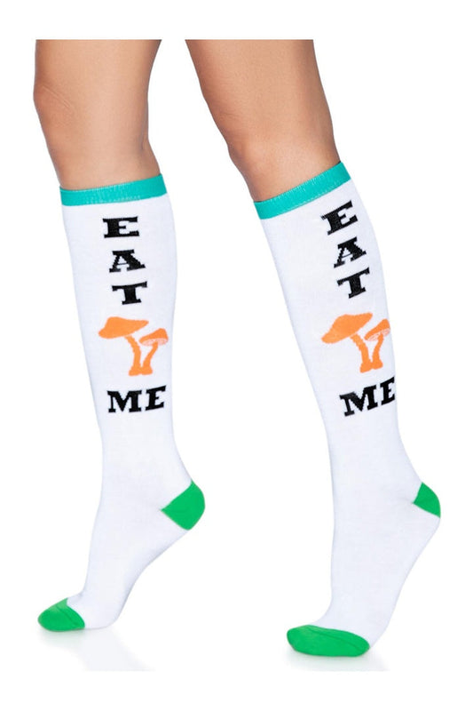 Leg Avenue Eat Me Knee High Socks Multicolor in One Size 7