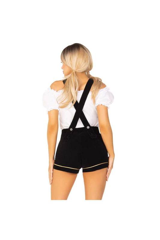 Leg Avenue Edelweiss Lederhosen Costume White/Black 1