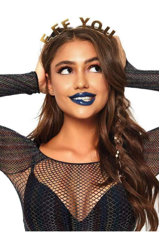 Leg Avenue Eff You! Novelty Headband Gold in One Size 1