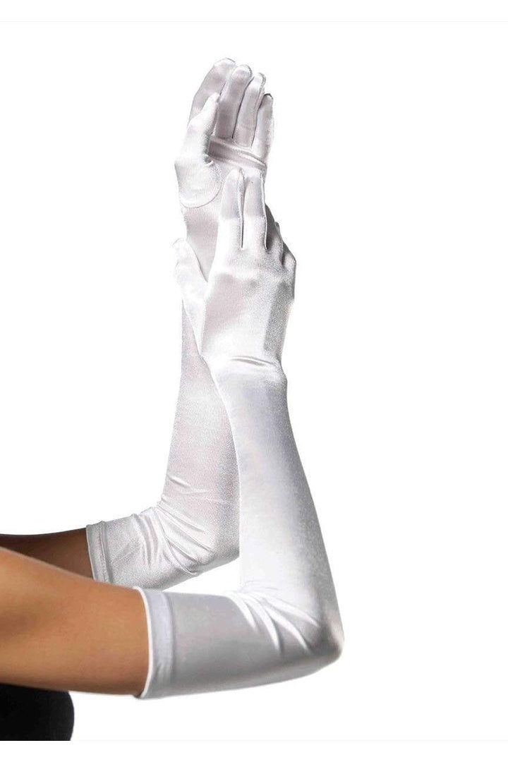 Leg Avenue Extra Long Opera Length Satin Gloves in One Size 1