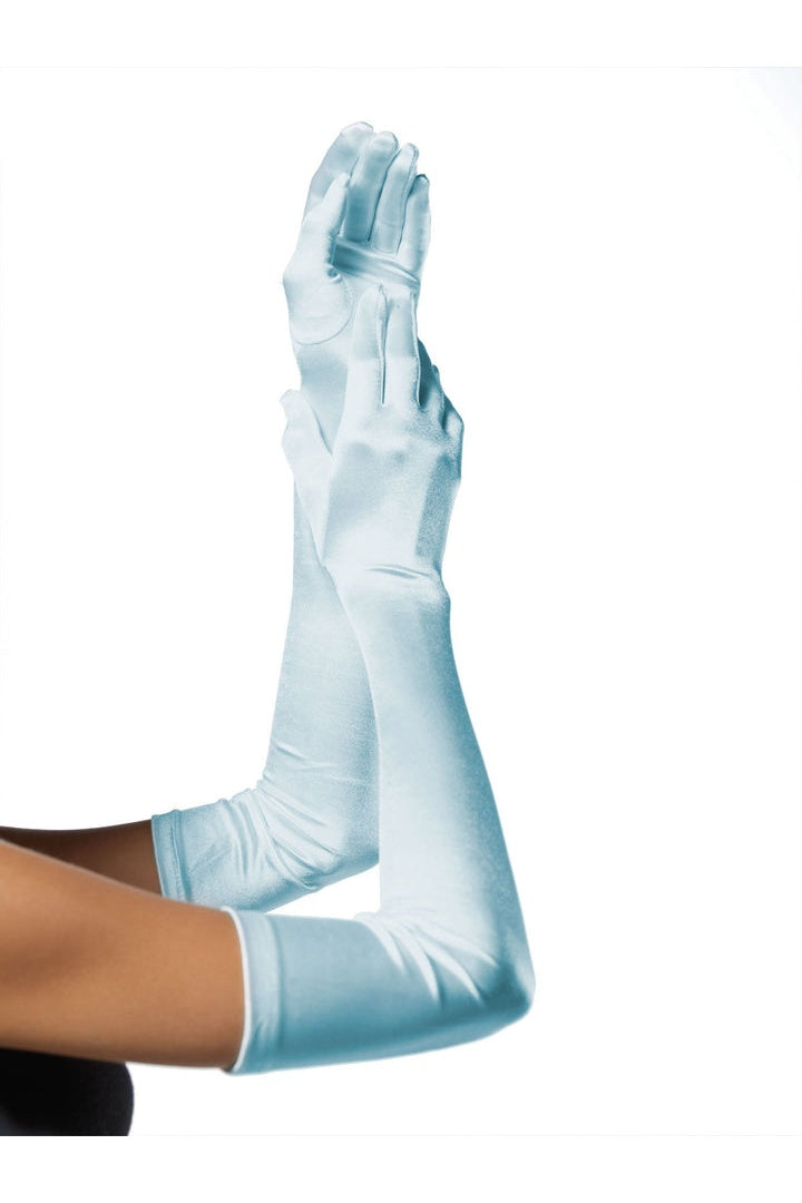 Leg Avenue Extra Long Opera Length Satin Gloves in One Size 4