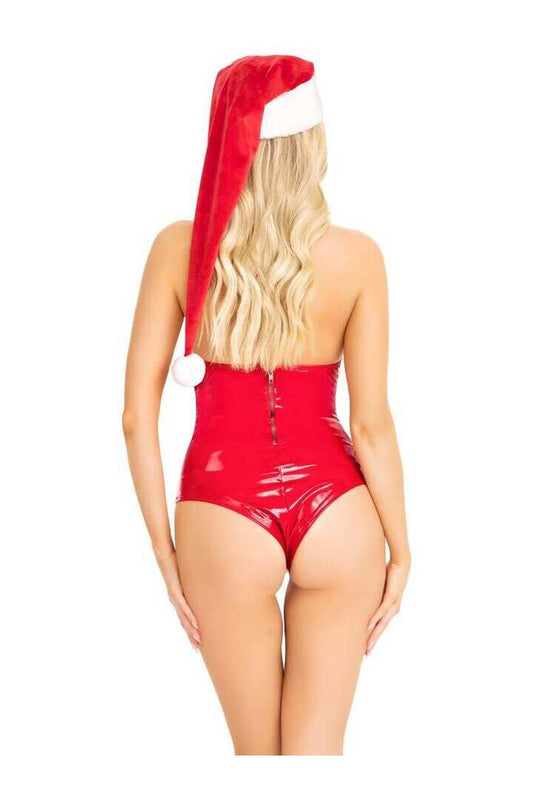 Leg Avenue Extra Long Velvet Santa Hat Red in One Size 1