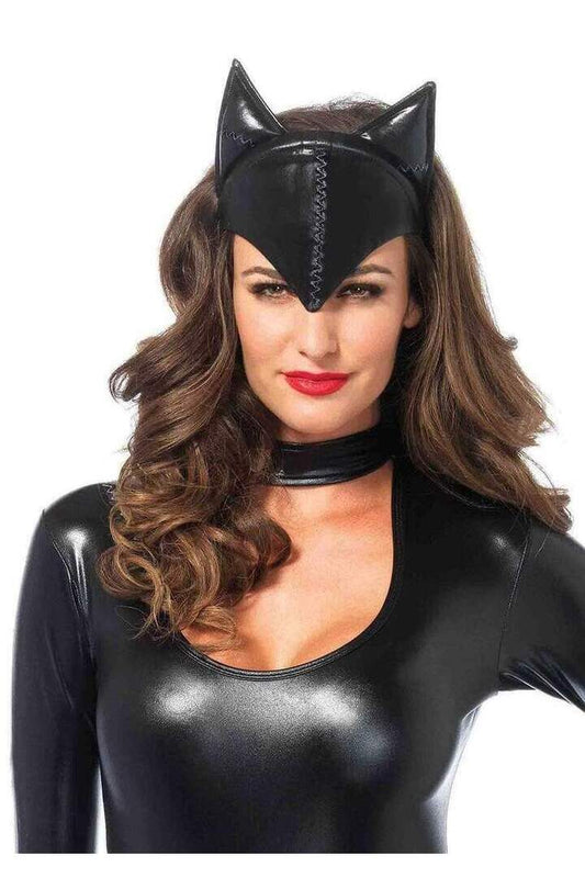 Leg Avenue Feline Femme Fatale Costume Mask Black in One Size