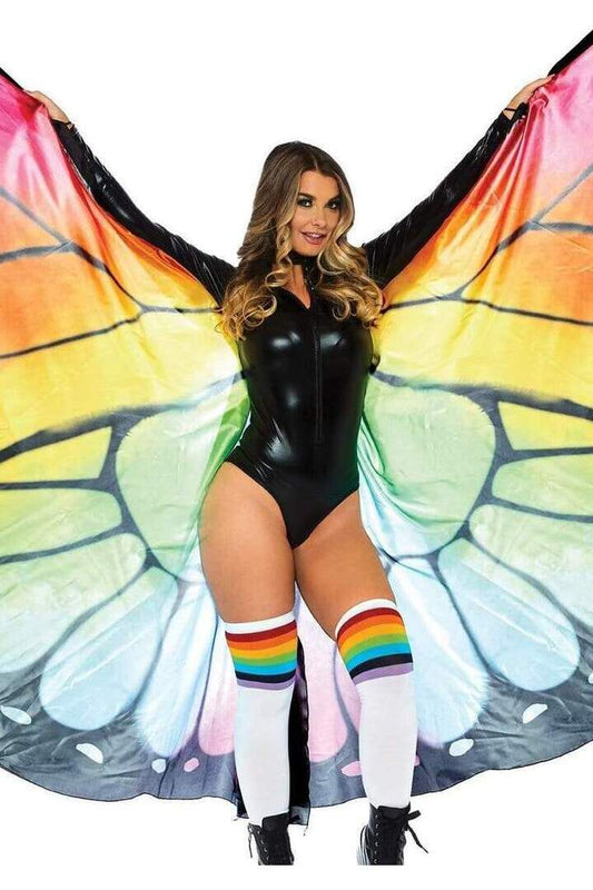 Leg Avenue Festival Butterfly Wing Halter Cape with Batons in One Size