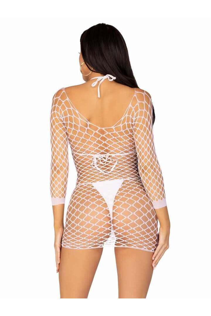 Leg Avenue Find Me In Paradise Net Mini Dress in One Size 11