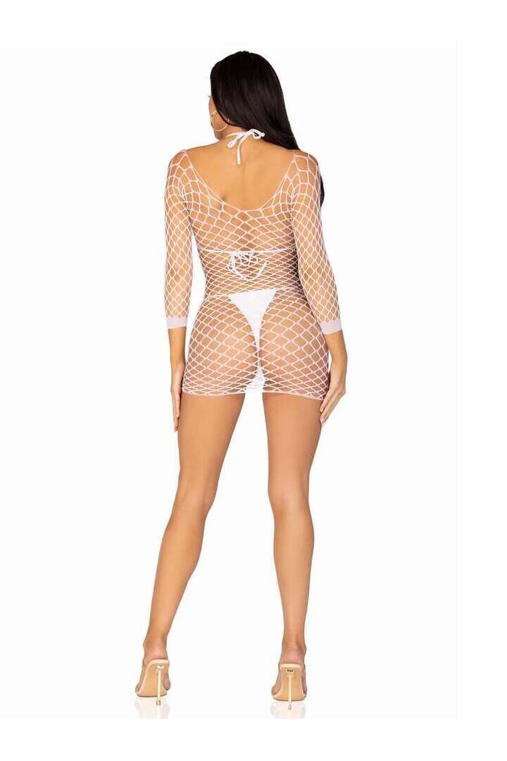 Leg Avenue Find Me In Paradise Net Mini Dress in One Size 14