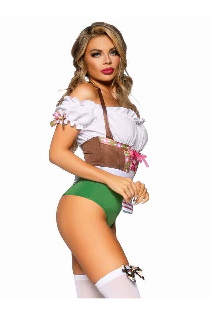 Leg Avenue Flirty Fraulein Costume in Brown/Green 2