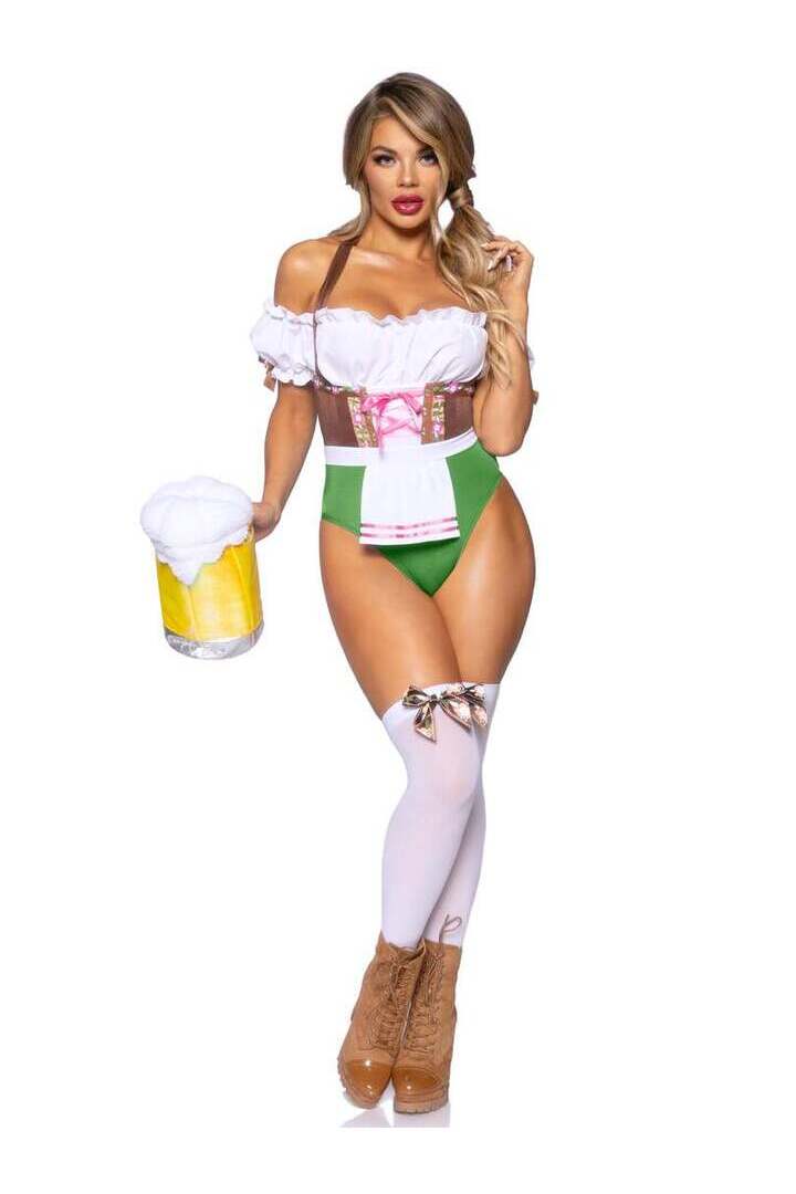 Leg Avenue Flirty Fraulein Costume in Brown/Green 3