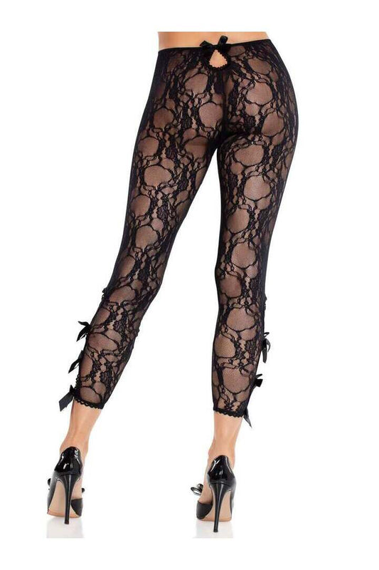 Leg Avenue Flora Capri Footless Capri Tights in One Size 1