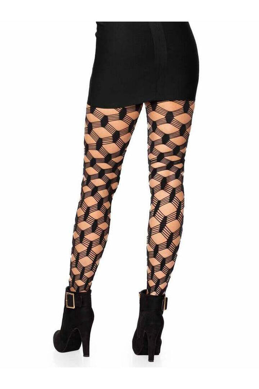 Leg Avenue Freya Hardcore Fishnet Tights Black in One Size 1