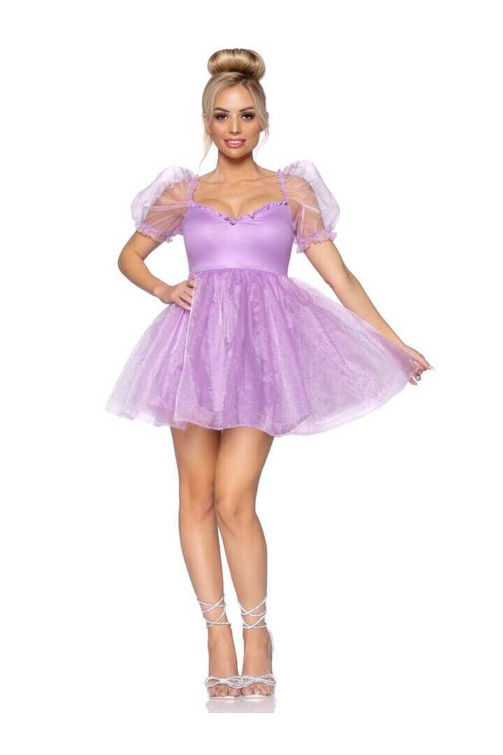 Leg Avenue Frosted Organza Babydoll Dress 11