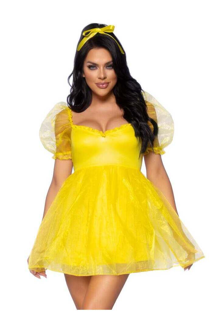 Leg Avenue Frosted Organza Babydoll Dress 12