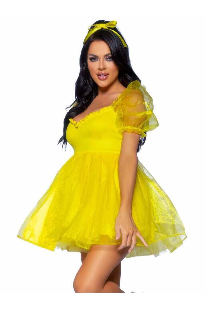 Leg Avenue Frosted Organza Babydoll Dress 14