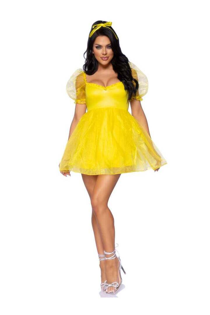 Leg Avenue Frosted Organza Babydoll Dress 15