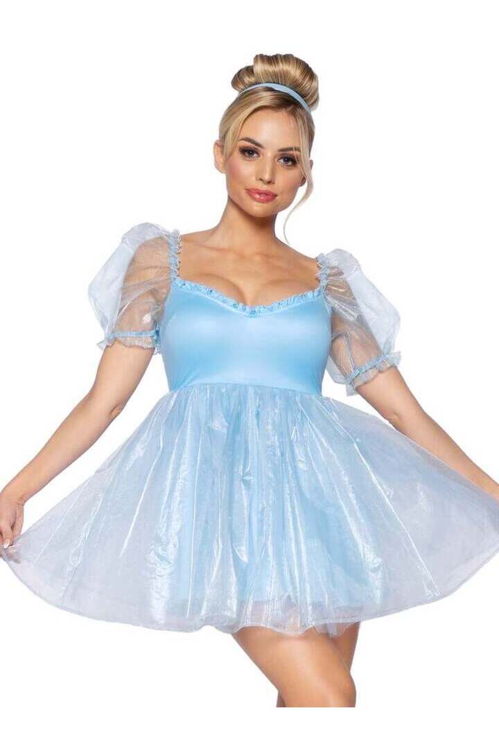 Leg Avenue Frosted Organza Babydoll Dress 4
