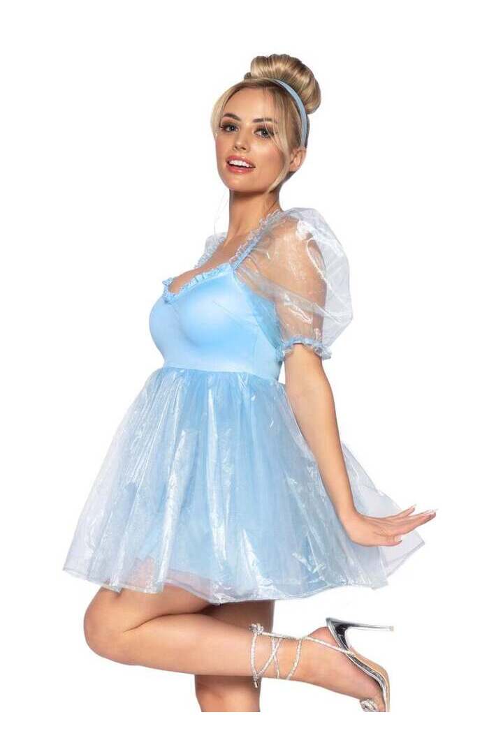 Leg Avenue Frosted Organza Babydoll Dress 6