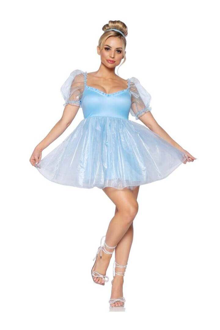 Leg Avenue Frosted Organza Babydoll Dress 7