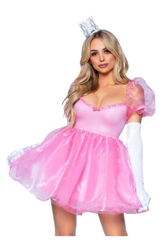 Leg Avenue Frosted Organza Babydoll Dress
