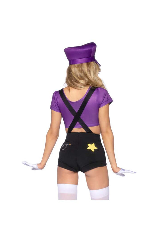 Leg Avenue Gamer Baddie Costume Black/Purple 1