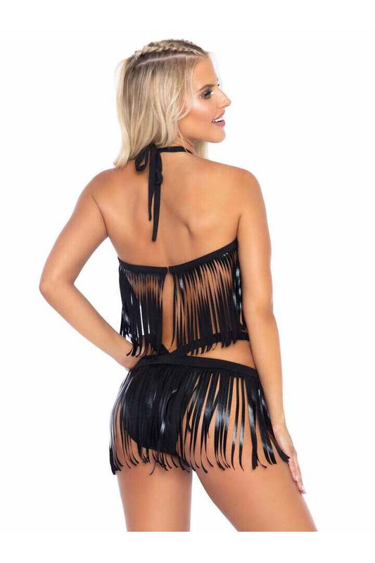Leg Avenue Get Wild Fringe Bikini Set 1