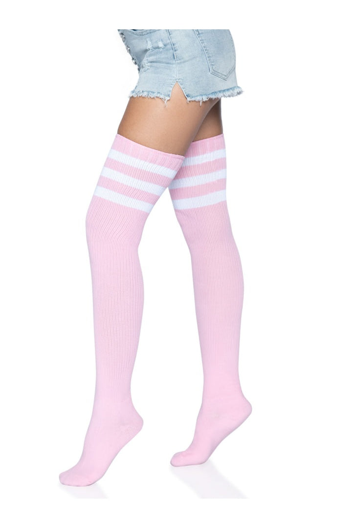 Leg Avenue Gina Athletic Thigh High Stockings in One Size 13