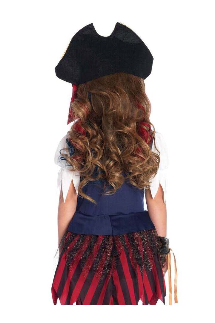 Leg Avenue Girl's Caribbean Pirate Costume in Red/Blue 6