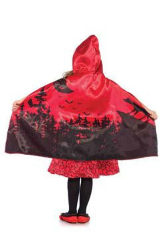 Leg Avenue Girl's Storybook Red Riding Hood Costume in Red/Black 1